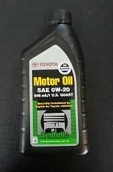 toyota 0w 20 synthetic oil price #1