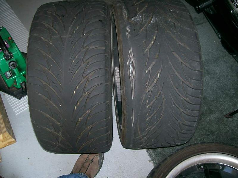 Bmw rear tire wear inside