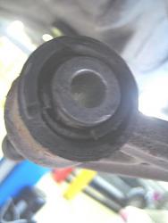 Front suspension arm rubber bush deteriorated bmw #7