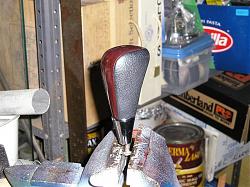 MINT condition black leather/wood shift knob f/s-p9100278.jpg