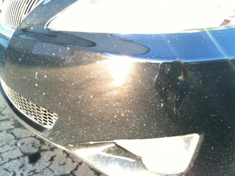 Black Car - White spots on Bumper - after wash FAIL - ClubLexus - Lexus Forum Discussion
