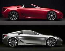 World Debut at 2008 Detroit Auto Show: Lexus LF-A Roadster!!-lf-a-ii-comparo.jpg