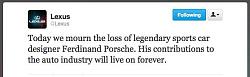 Ferdinand Alexander Porsche died today at 76-lexus-tribute-to-porsche.jpg