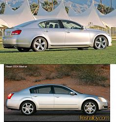 2004 Maxima vs. 2006 GS visual comparison-side.jpg