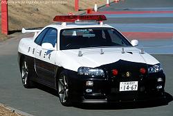Skylines(G35) &amp; Skyline GTR Police Cars in Japan-jskylinecop015.jpg