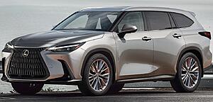 ES Production Transitioning Back to Japan-2023-lexus-tx-front-three-quarters-rendering.jpeg