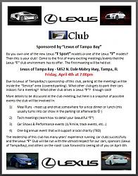 Lexus &quot;F&quot; Club / First meet / sponsored by Lexus of Tampa Bay-flyer.jpg