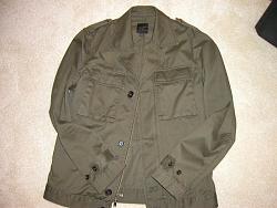 FS: Express mens military style jacket olive green color size Medium M-express1.jpg