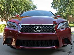 Pics of my &quot;Riviera Red&quot; exterior / black interior GS 350 F Sport-gs350_front.jpg