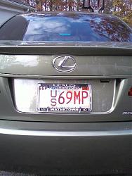 Post your custom 2is license plate. Vol. JUST GOT MINE!-us69mp.jpg