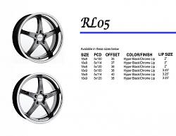 Rohana RL05??? Needs pics on IS250-rl05-hb-spec.jpg