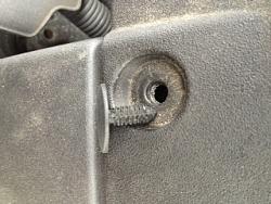 06 Lexus IS250 plastic engine cover rivets removing-photo.jpg