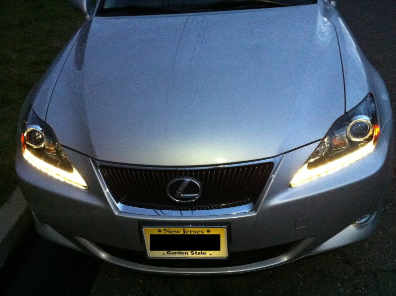 Pics of my '06 IS250 with 2011MY headlights w/ LED Strip - ClubLexus - Lexus  Forum Discussion