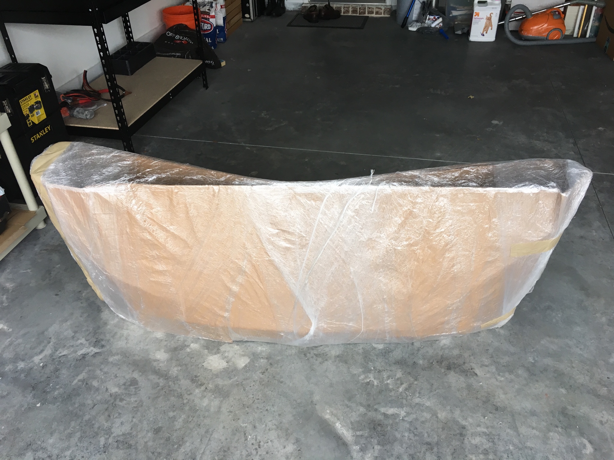Painted front bumper that come shipped folded ? eg. MBI Auto