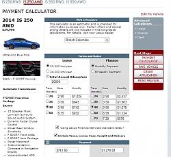 2014 Lexus Lease rate reduction August?-is_cost.jpg