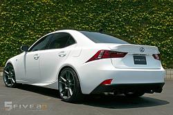 SPOTTED: White 3IS F-Sport with exhaust, rims, driving past Lexus San Diego-five-axis.jpg