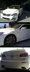 Pics of white Lexus ISF from Taste of Lexus in MD last weekend...-isf_white_1.jpg