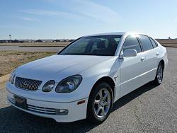 For Sale: 2003 Lexus GS300 Sport Design White with Saddle!!! 64k miles-front-1.jpg