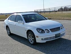 For Sale: 2003 Lexus GS300 Sport Design White with Saddle!!! 64k miles-front-2.jpg