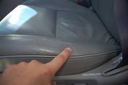 1998 Lexus GS400 for sale (SoCal)-cracks-in-driver-seat.jpg