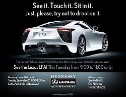 Lexus LFA at Hennessy Lexus of Gwinnett Monday, Tuesday 20th, 21st SPECIFIC TIMES-lfahennessy.jpg