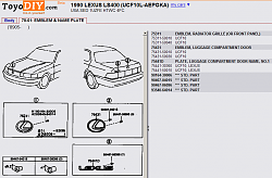 Lexus badge on Toyota grille-1990-ls400-emblems.png