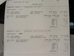 96 LS4--Lexus Dealer's estimate for replacement of timing belt and water pump-1.jpg