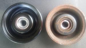 Bearings replaced for serp. tensioner and idler pulleys. Part numbers.-idler.jpg