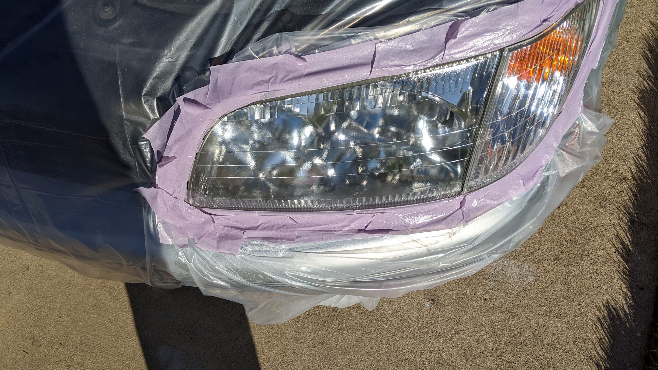 Eastwood - Polishing out old headlights? 2K Clear Coat is what you