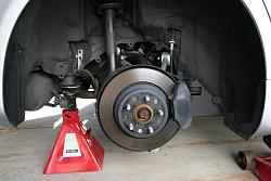 DIY - Disk Brake Removal and Sanding with Garnet Paper to resolve Brake Problem.-image-13-rear-jack-stand-location..jpg