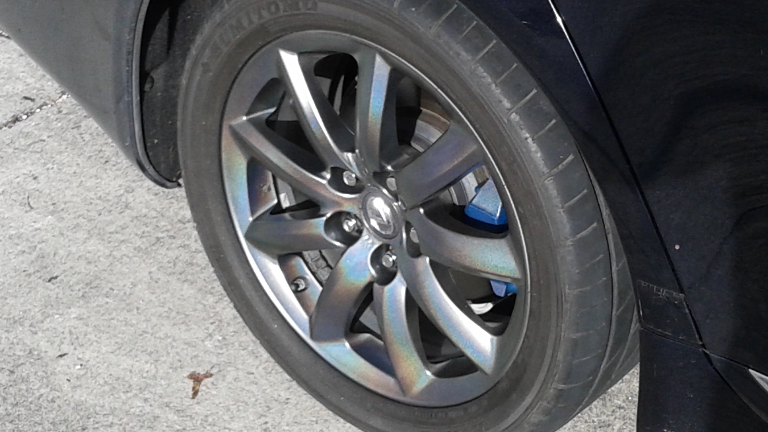 Painted OEM rims with ISF Rim Toyota paint code (1E3) and Clear Effex clear  coat - ClubLexus - Lexus Forum Discussion