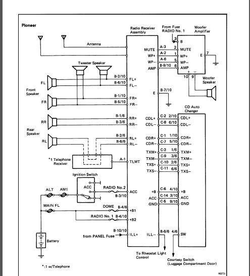 1993 LS400 - No Power to Pioneer Radio - Page 2 - Club ... 98 lexus gs radio wiring 