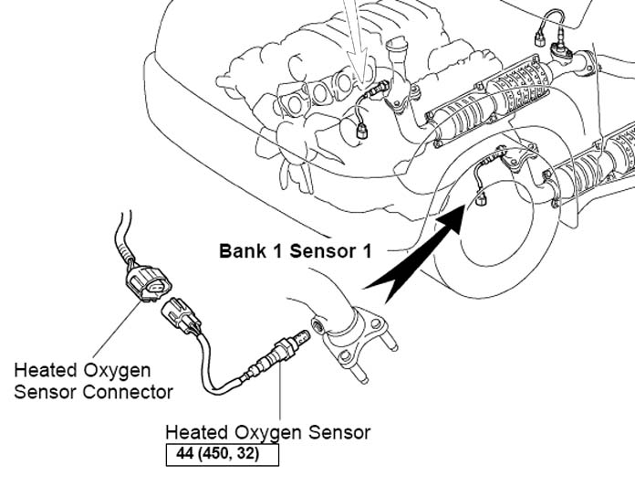 1997 Ford f150 oxygen sensor location #6