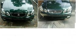 Finally got my Car out the shop after some retard smacked my front end!!!-grille-b4_n_after.jpg