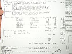 Out of warranty trani failure update from Lexus-repair-invoice.jpg