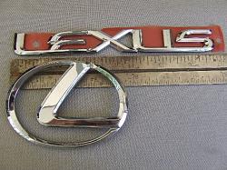 Assorted Lexus emblems for sale Chrome and gold-dscf0231.jpg