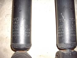 1998 SC400 OEM Shock absorbers; Less than 5000 miles-scstrutsfront.jpg