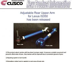 Cusco Parts released &lt;-----------------cusco-lower-arm-bar-is350.jpg