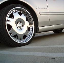 20' Symbolic 3-piece chrome whees/tires (Mercedes W215 CL/W220S class fitment)-leftfront.jpg