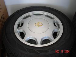 OE 1994 LS400 16 x 7 wheels and tires for sale-dsc00509.jpg