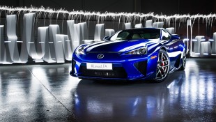 Lexus LFA light painting