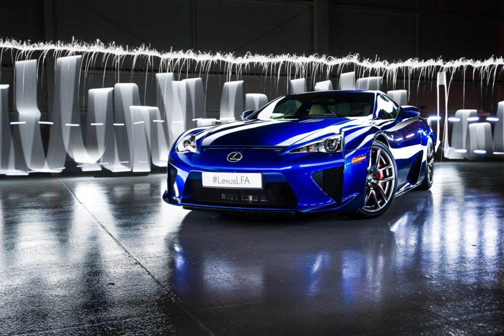 Lexus LFA light painting