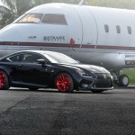 Black Lexus RC-F With Red Strasse Forged Wheels Is Sexy All Over