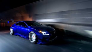 Lexus RC F Wide-Body Looks Stunning in Blue