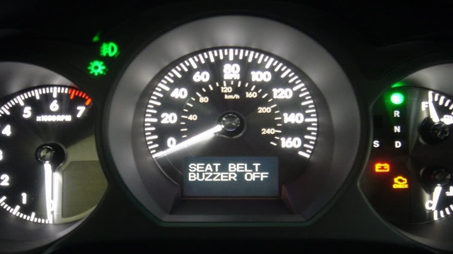 Lexus RX: How to Turn Off Seat Belt Buzzer