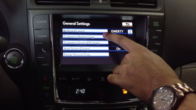 Lexus 3IS: How to Change Startup Screen Image