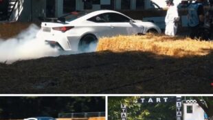 2020 Lexus RC F Track Edition Burns Rubber at Goodwood