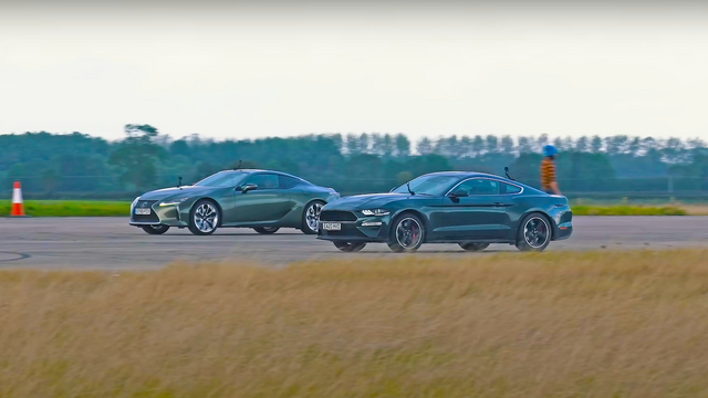 LC 500 Takes on Mustang Bullitt in Interesting Drag Race