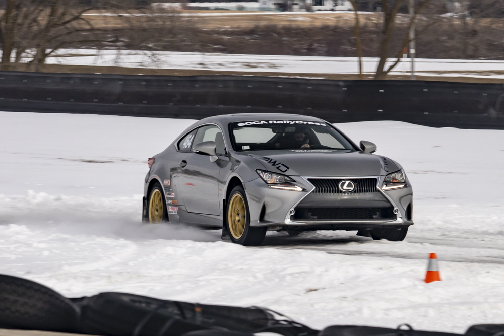 Lexus RC winter autocross