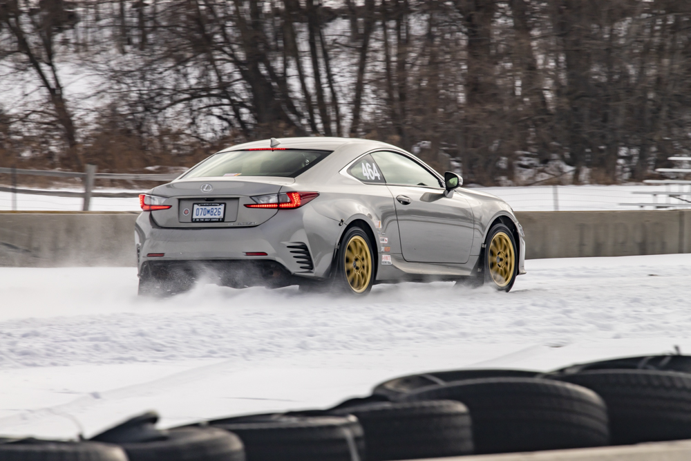 Lexus RC winter autocross